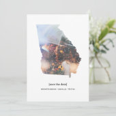 Georgia Save the Date Photo Card セーブザデート (スタンド正面)