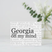 Georgia Serif On My Mind ポストカード (スタンド正面)