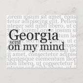 Georgia Serif On My Mind ポストカード (正面)