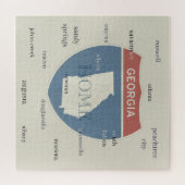 Georgia State Cities Puzzle – Custom Home Puzzle ジグソーパズル (横)