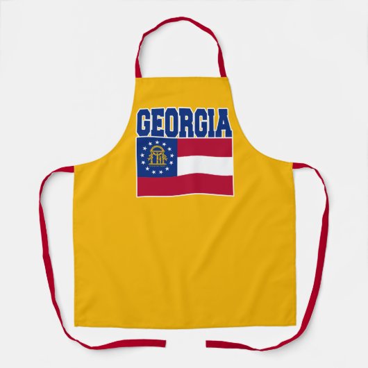 Georgia State Flag Apron エプロン (正面)