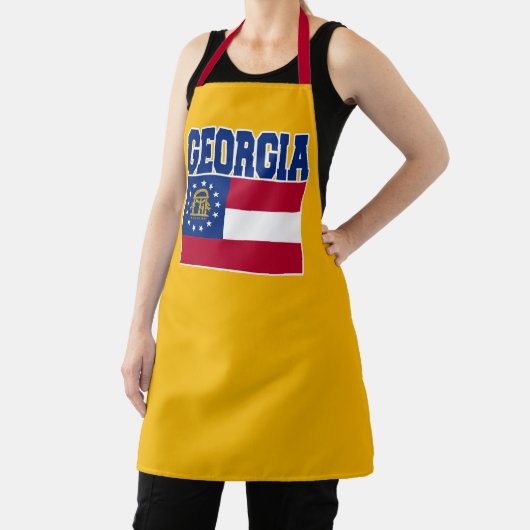 Georgia State Flag Apron エプロン (インサイチュ)