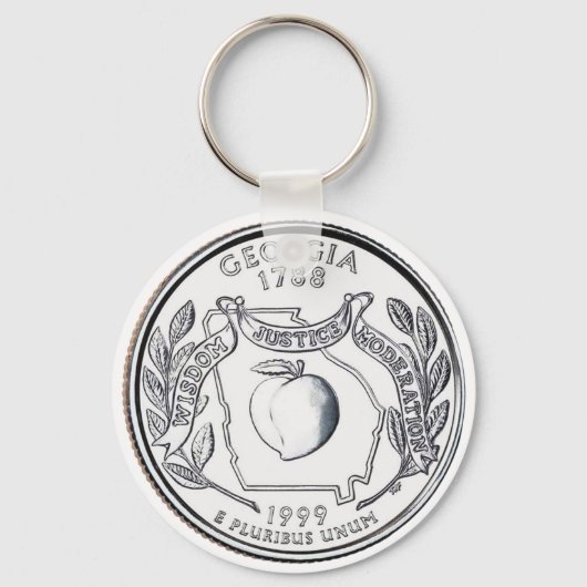 Georgia State Quarter キーホルダー (正面)