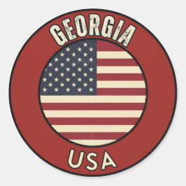 Georgia United States of America ラウンドシール