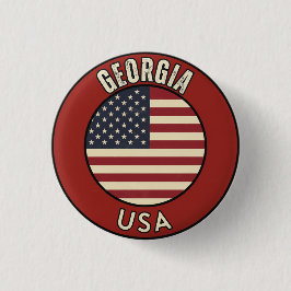 Georgia United States of America 缶バッジ
