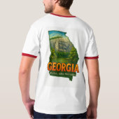 Georgia | Vibrant State Pride T-Shirt Tシャツ (裏面フル)