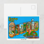 Georgia Vintage Travelの挨拶 ポストカード (正面/裏面)