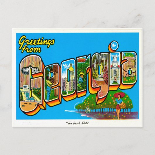 Georgia Vintage Travelの挨拶 ポストカード (正面)
