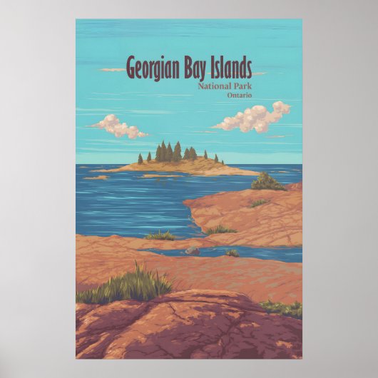 Georgian Bay Islands National Park Ontario Canada ポスター (正面)