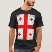 Georgian Flag Georgia Tシャツ (正面)