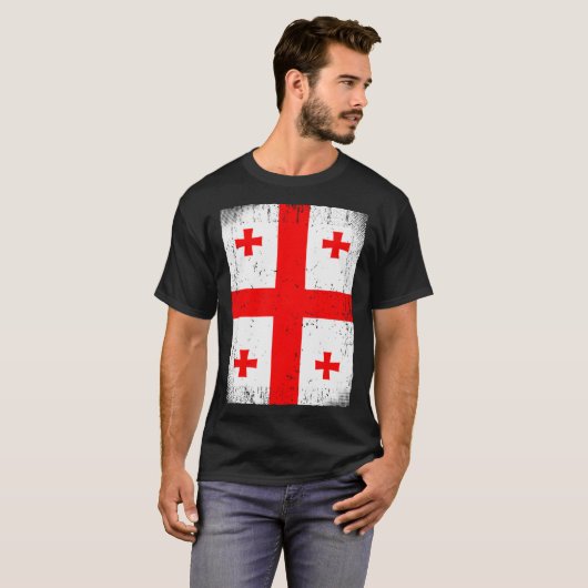 Georgian Flag Georgia Tシャツ (正面フル)