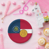 Georgian Flag & Seal, Flag of Georgia ペーパープレート (パーティー)
