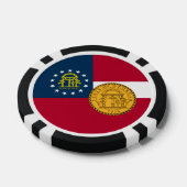 Georgian Flag & Seal, Flag of Georgia ポーカーチップ (シングル)