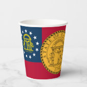 Georgian Flag & Seal, Flag of Georgia 紙コップ (正面)