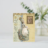 Georgian Lady見るby Boucher ポストカード (スタンド正面)