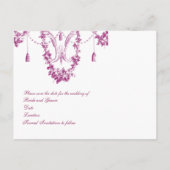 Georgiana （プラム）日付を保存 案内ポストカード (裏面)