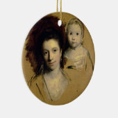 Georgiana、伯爵婦人のスペンサーおよび彼女の娘の女性 セラミックオーナメント (右)