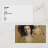 Georgiana、伯爵婦人のスペンサーおよび彼女の娘の女性 名刺 (正面/裏面)