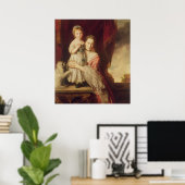 Georgiana, Countess Spencer with Lady ポスター (ホームオフィス)