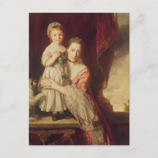 Georgiana, Countess Spencer with Lady ポストカード (正面)
