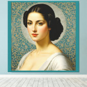 「Georgiana Ruth Cole」ファインアート女子ポートレート キャンバスプリント (インサイチュ (ウッドフロア))