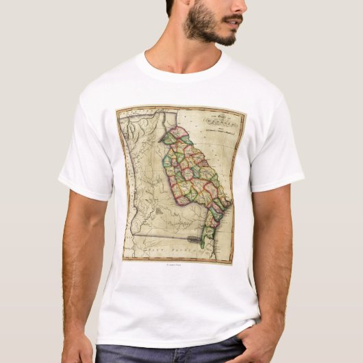 GeorgiaPanoramic MapGeorgia Tシャツ (正面)