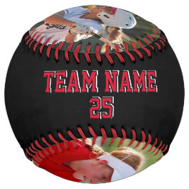 Géorgie Noir Rouge Personnalisé 2 photos ソフトボール