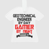 Geotechnical Engineer by Day Gamer by Night オーナメント (裏面)