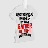 Geotechnical Engineer by Day Gamer by Night オーナメント (正面)