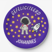 Gepersonaliseerd Ruimtevaart Kinderbord -  ペーパープレート (正面)