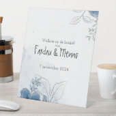 Gepersonaliseerd welkomstsbord bruiloft  台座サイン (インサイチュ)