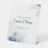 Gepersonaliseerd welkomstsbord bruiloft  台座サイン (正面)