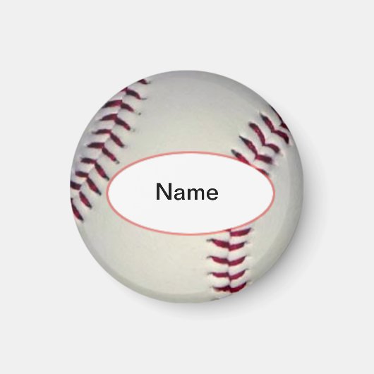 gepersonaliseerde baseball マグネット (正面)