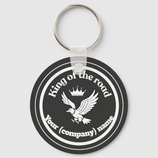 Gepersonaliseerde King of the Road Chauffeur Badge キーホルダー (正面)