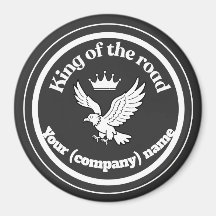 Gepersonaliseerde King of the Road Chauffeur Badge