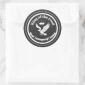 Gepersonaliseerde King of the Road Chauffeur Badge ラウンドシール (バッグ)