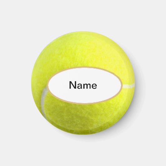 gepersonaliseerde tennis ball マグネット (正面)