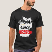 Ger Since 1983 Gery Map Ger Tシャツ (正面)