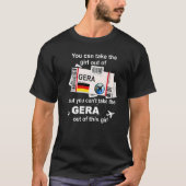 Gera Boarding Pass Gera Girl Gera Tシャツ (正面)