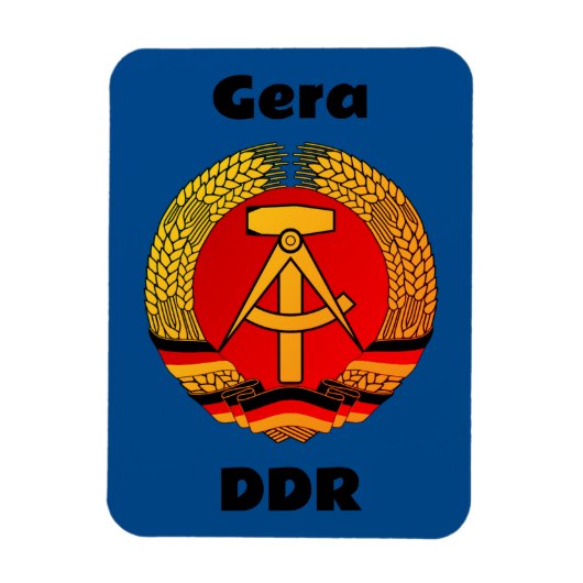 Gera, Deutsche Demokratische Republik - DDR GDR マグネット (縦)