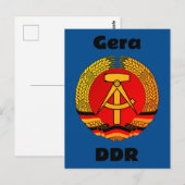 Gera, East Germany - DDR GDR Ostdeutschland ポストカード (正面/裏面)