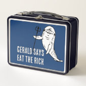Geraldは言った 富裕層を食い尽くせ メタルランチボックス (正面)