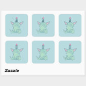 Gerald the Goblin | かわいい不機嫌なファンタジー・クリーチャー スクエアシール (シート)