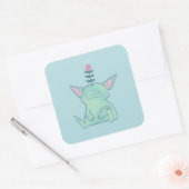 Gerald the Goblin | かわいい不機嫌なファンタジー・クリーチャー スクエアシール (封筒)