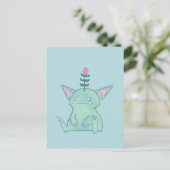 Gerald the Goblin | かわいい不機嫌なファンタジー・クリーチャー ポストカード (スタンド正面)