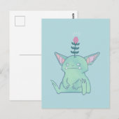 Gerald the Goblin | かわいい不機嫌なファンタジー・クリーチャー ポストカード (正面/裏面)