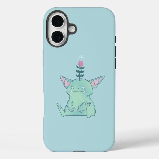 Gerald the Goblin | かわいい不機嫌なファンタジー・クリーチャー Case-Mate iPhoneケース (裏面)
