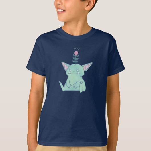 Gerald the Goblin | かわいい不機嫌なファンタジー・クリーチャー Tシャツ (正面)