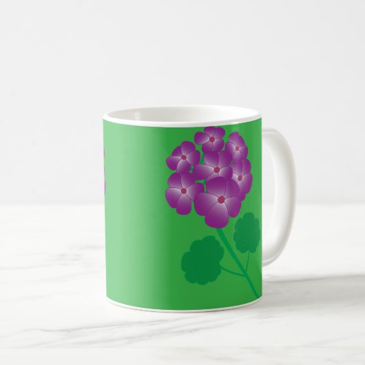 Geranium Flowers コーヒーマグカップ (正面右)