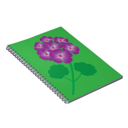Geranium Flowers ノートブック (右側)